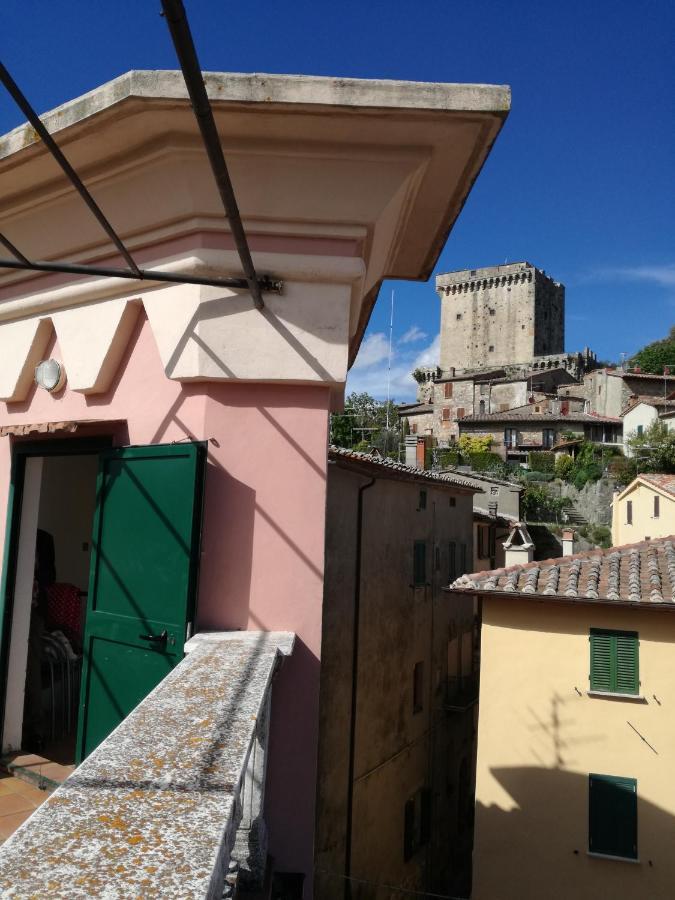 Mansarda Con Solarium Panoramico Su Centro Storico Di Sarteano Vicino Alle Famose Terme Della Val D'Orcia Apartment Exterior foto