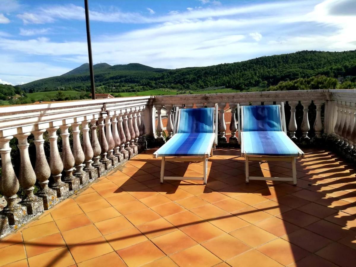 Mansarda Con Solarium Panoramico Su Centro Storico Di Sarteano Vicino Alle Famose Terme Della Val D'Orcia Apartment Exterior foto