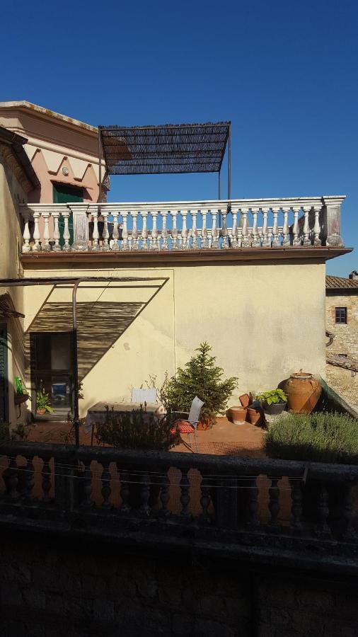 Mansarda Con Solarium Panoramico Su Centro Storico Di Sarteano Vicino Alle Famose Terme Della Val D'Orcia Apartment Exterior foto